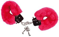 Menottes Fourrure Rouge