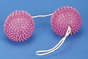 Boules de geisha &agrave; picots - Rose